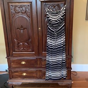 Strapless maxi dress